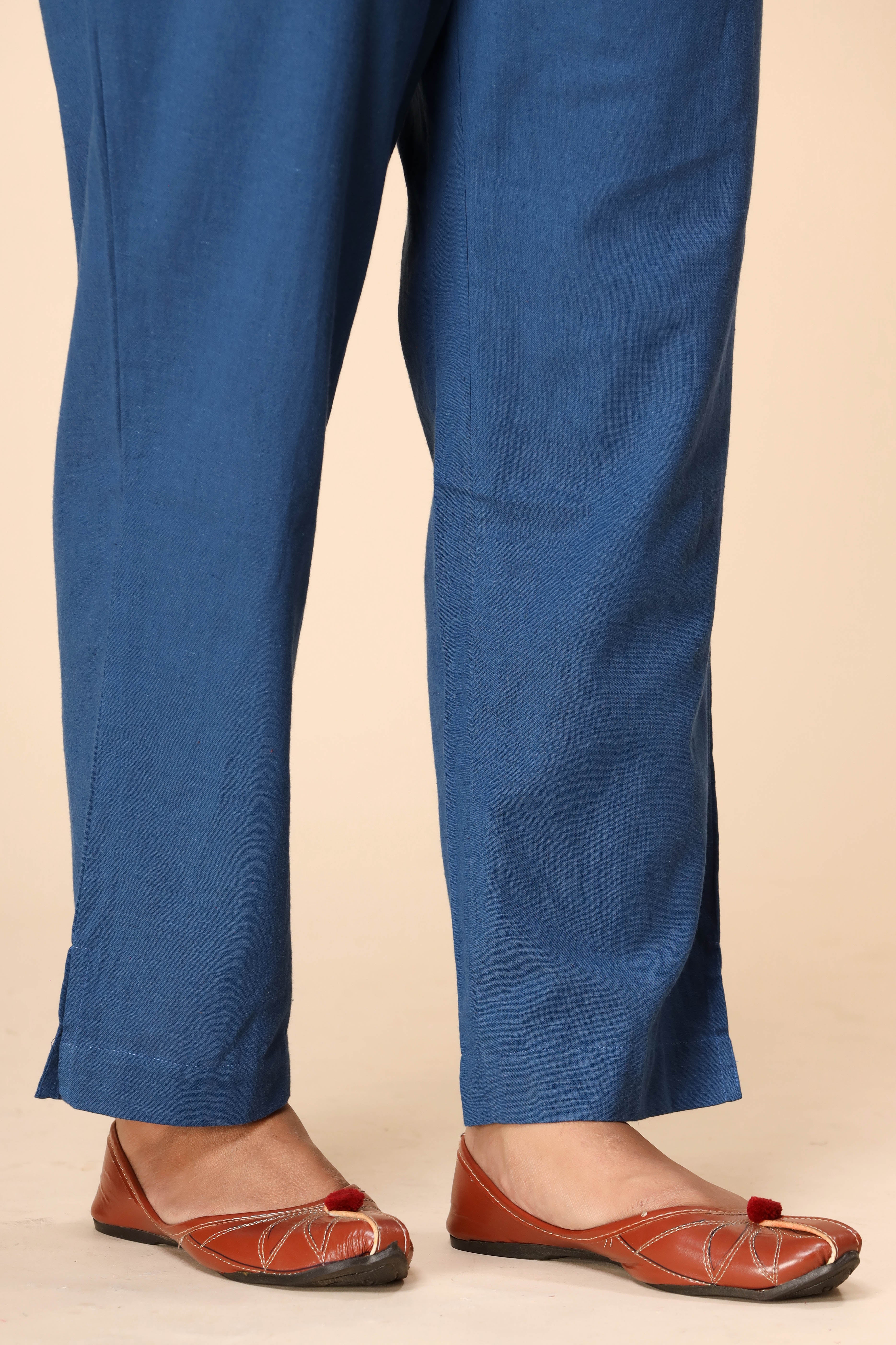 Indigo Blue Kurta Pant Dupatta Set