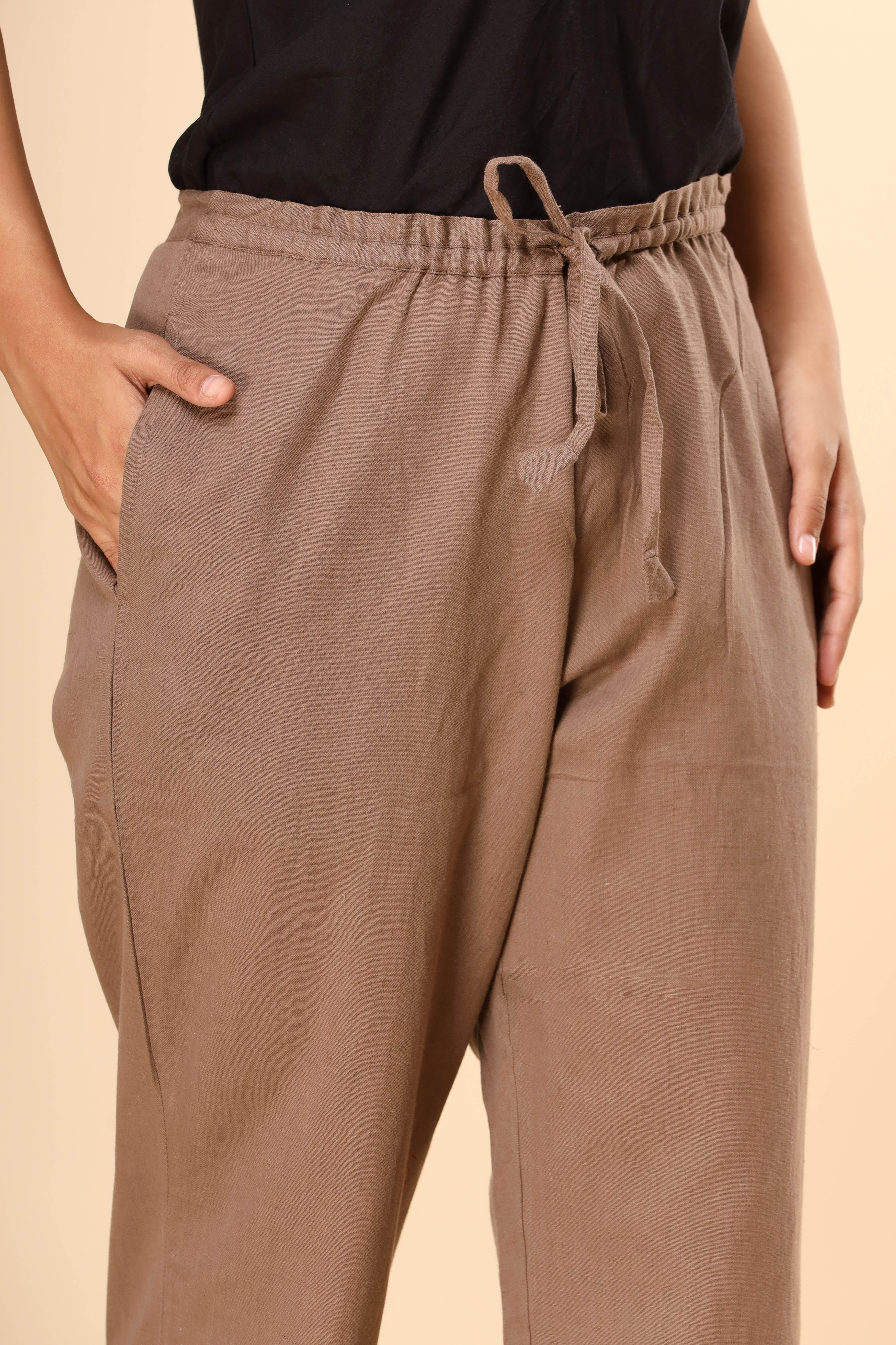 Brownish Grey Kurta Pant Dupatta Set