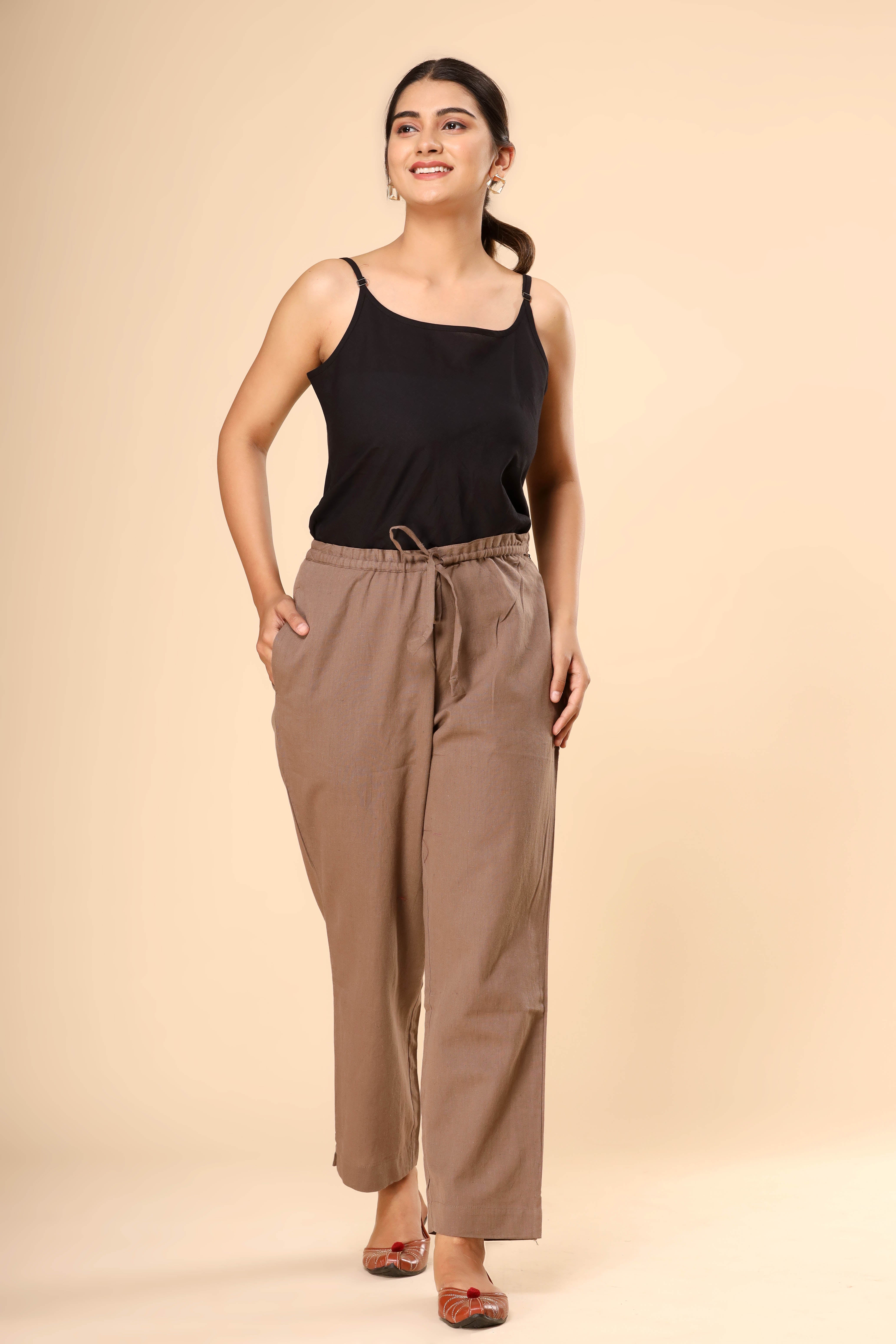 Brownish Grey Kurta Pant Dupatta Set