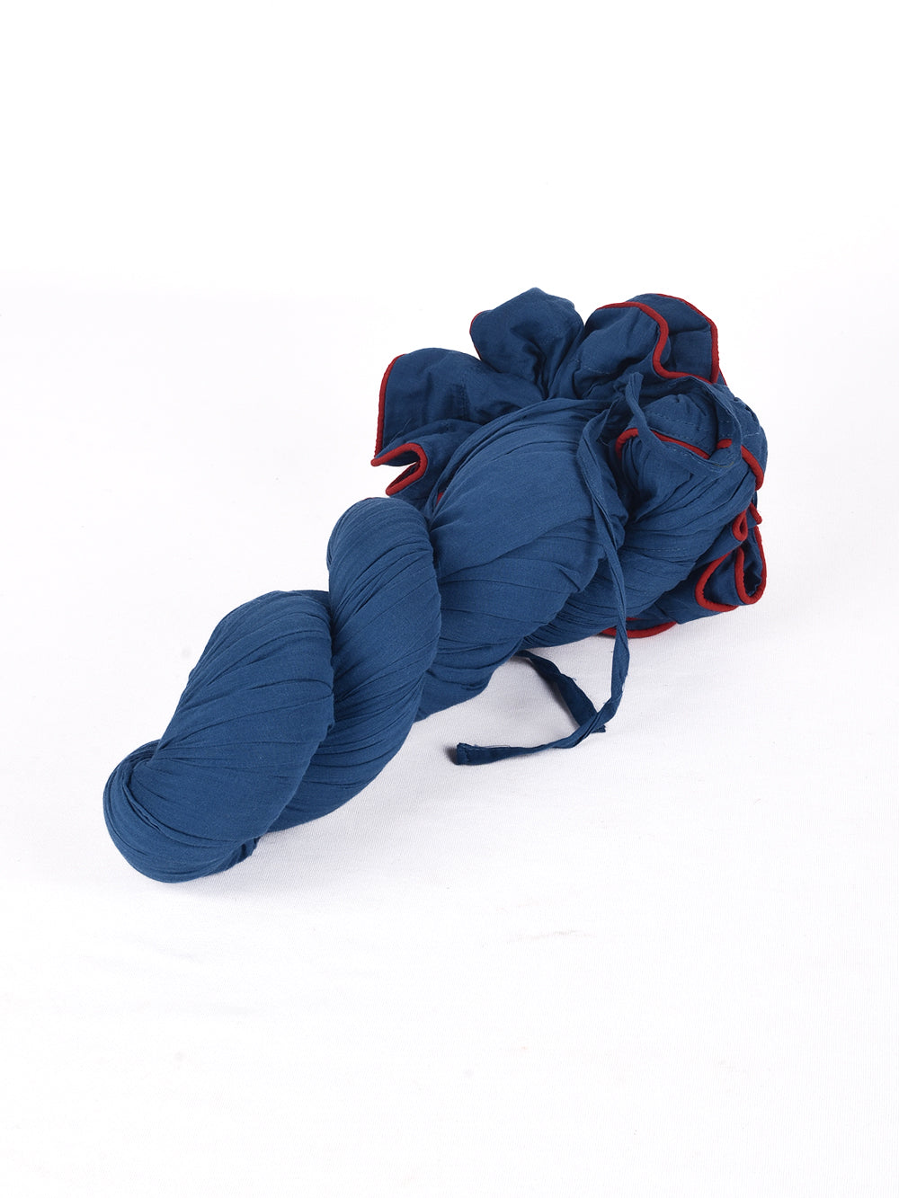 Plain Dyed Indigo Blue Crinkled Cotton Cambric 48 Kali Kalidaar Skirt