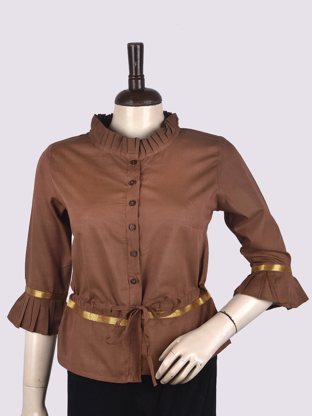 Dusty Mangalgiri Cotton Long Blouse