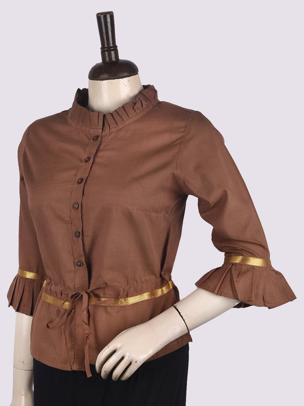 Dusty Mangalgiri Cotton Long Blouse