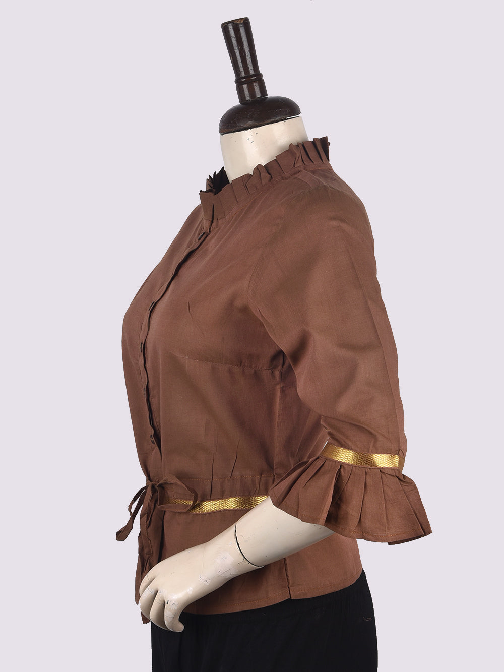 Dusty Mangalgiri Cotton Long Blouse