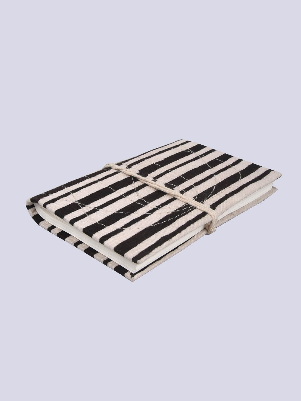 Black Silli Stripes Traditional Bahi Khata A6