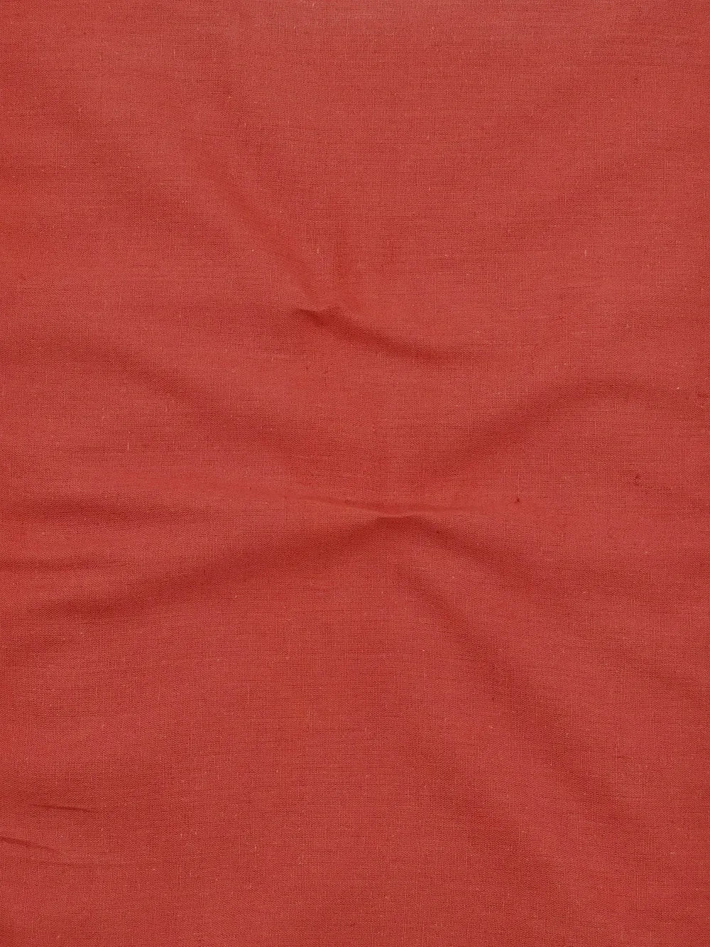 CF-64 Brick Red Shade Solid Dyed Woven Cotton Flax Fabric