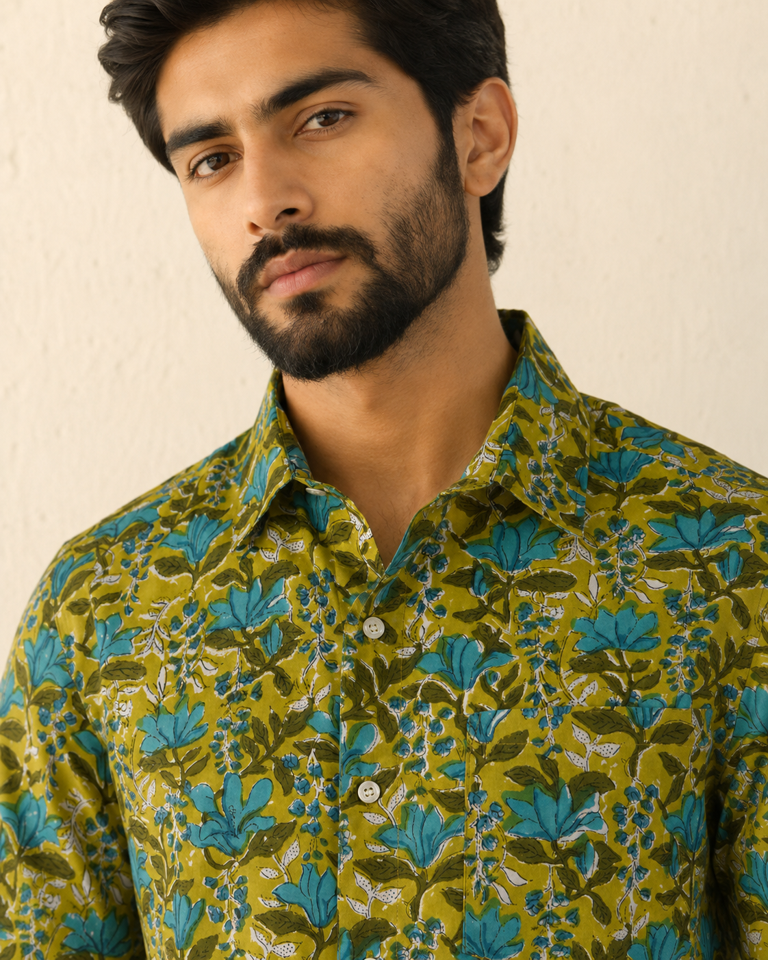 Green Tulip Bagaan Cotton Mens Half Sleeve Shirts
