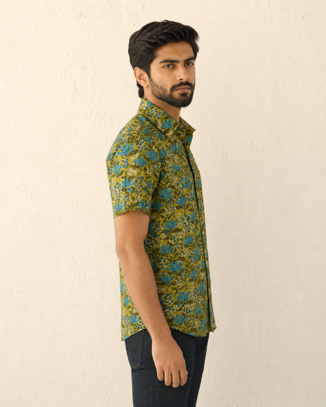 Green Tulip Bagaan Cotton Mens Half Sleeve Shirts