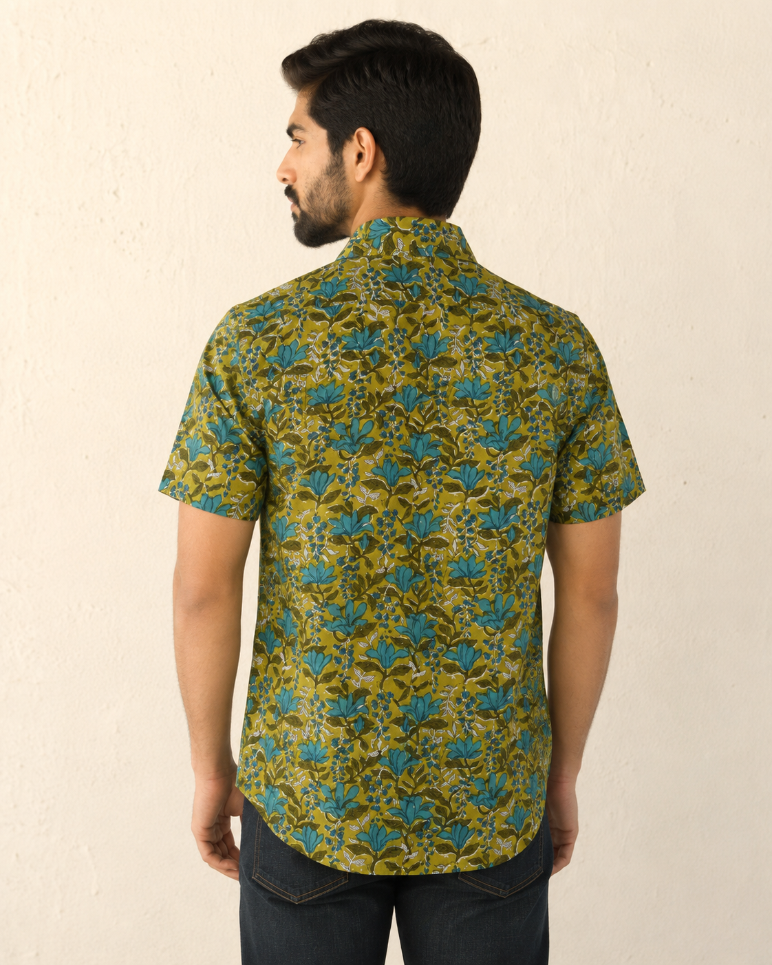 Green Tulip Bagaan Cotton Mens Half Sleeve Shirts