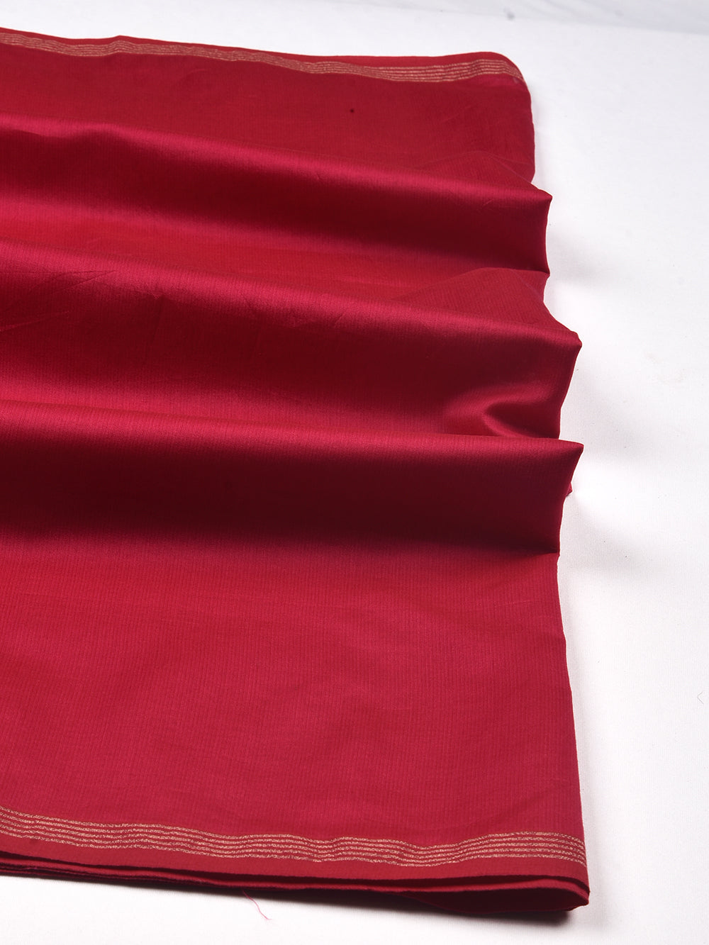 Magenta Pink Cross Yarn Dyed Pure Chanderi Dupatta