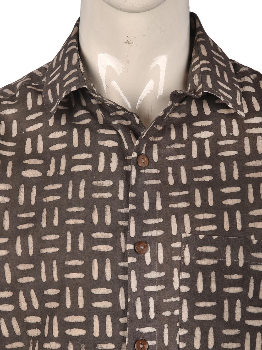 Kasis dashes Cotton Mens Half Sleeve Shirts