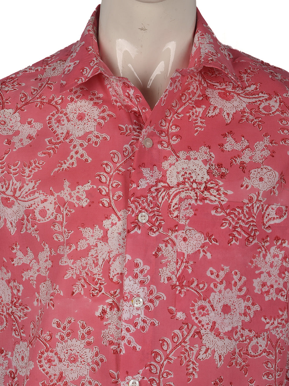 English Rose Cotton Mens Half Sleeve Shirts