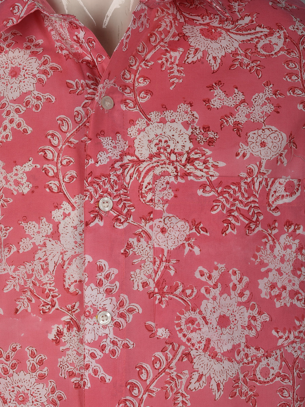 English Rose Cotton Mens Half Sleeve Shirts