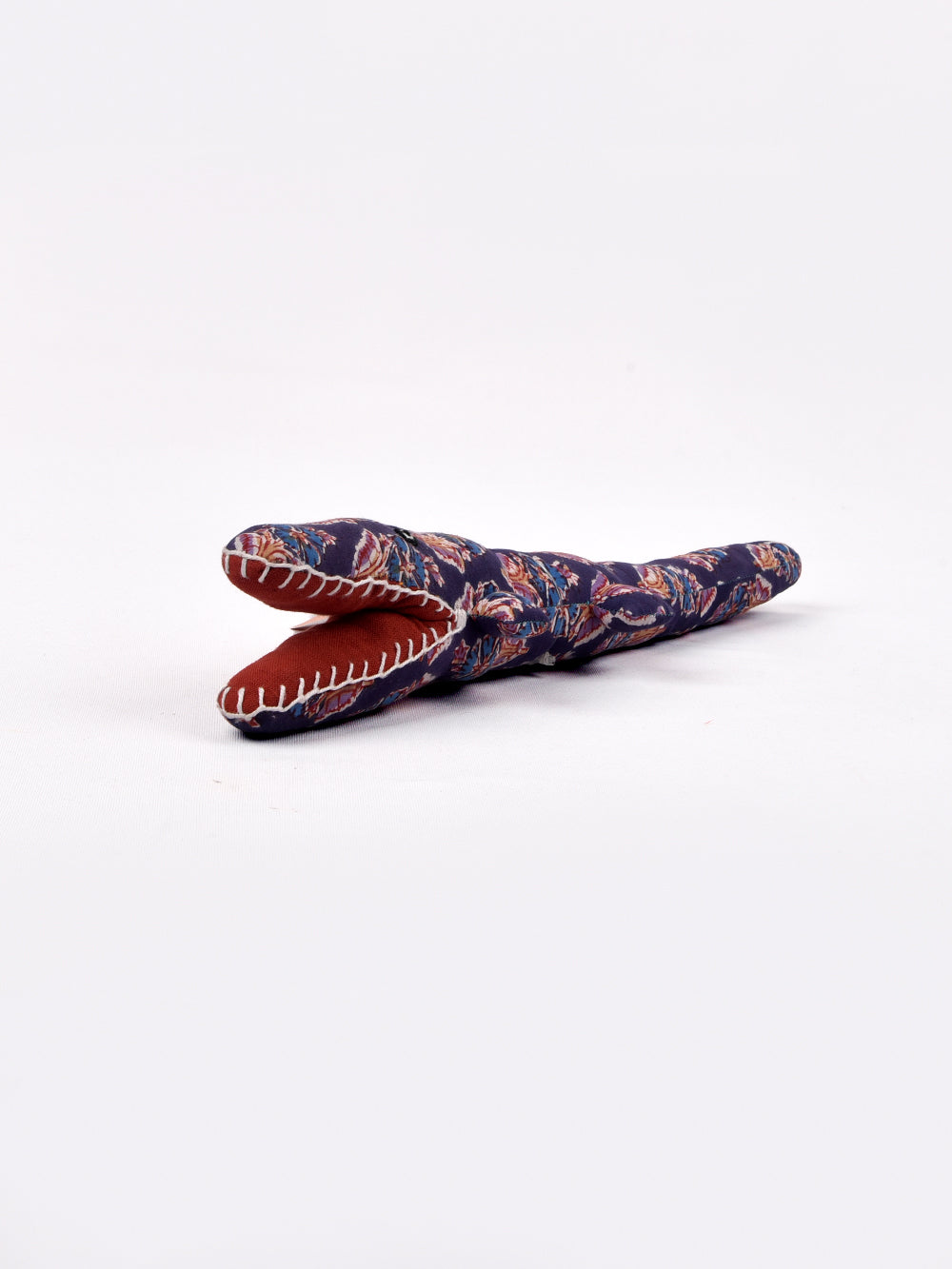 Croc Blue Hand Block Printed Fabric Soft Toy