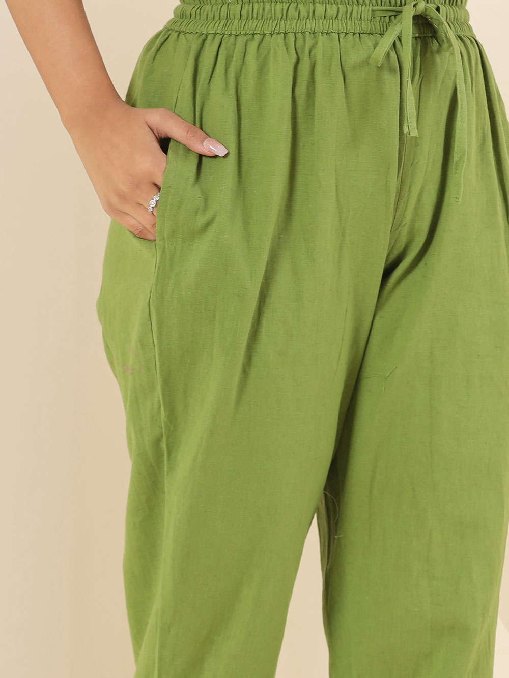 Greenery Cotton Flex Jodhpuri Pants
