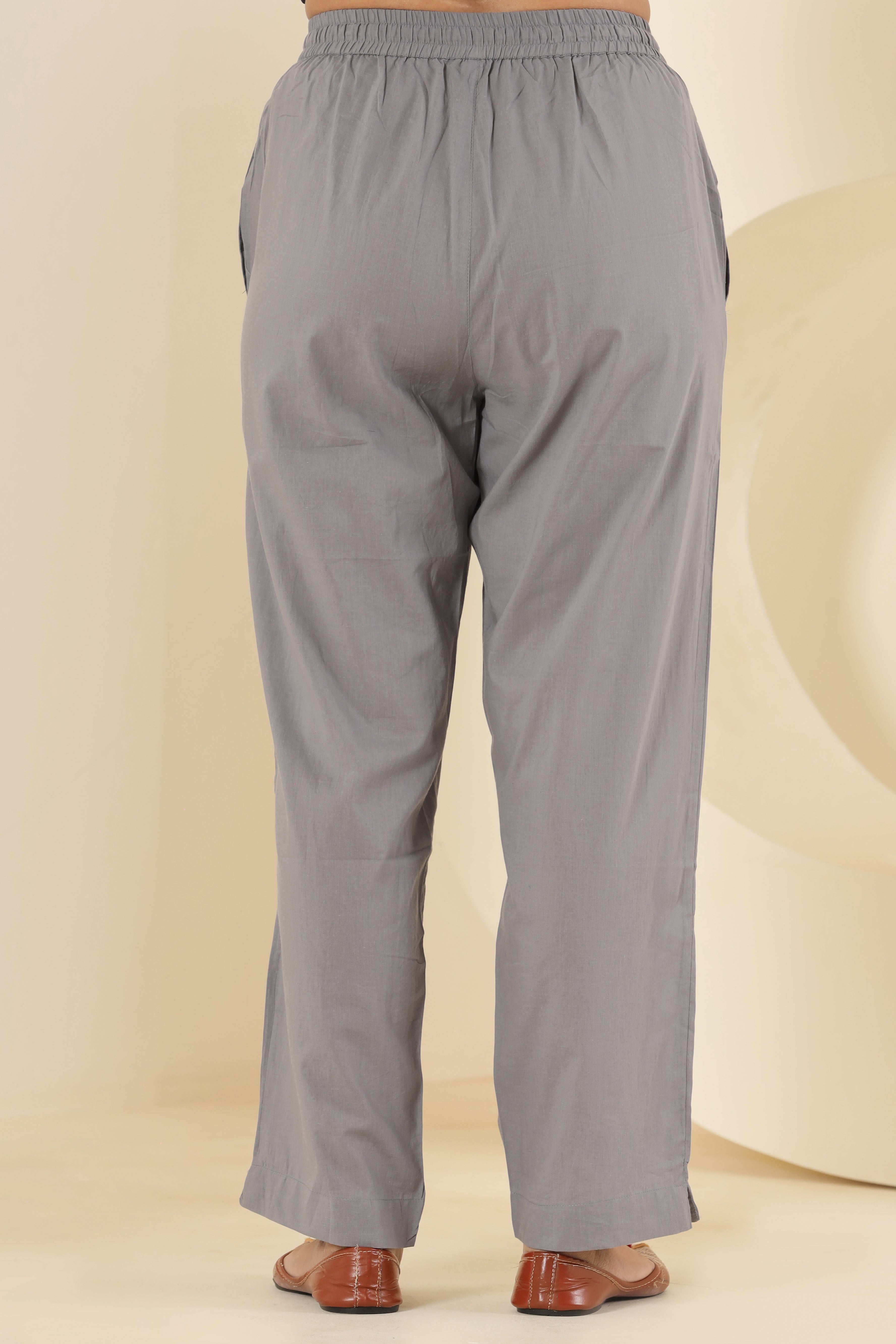 Ultimate Grey Cotton Cambric Lounge Pant