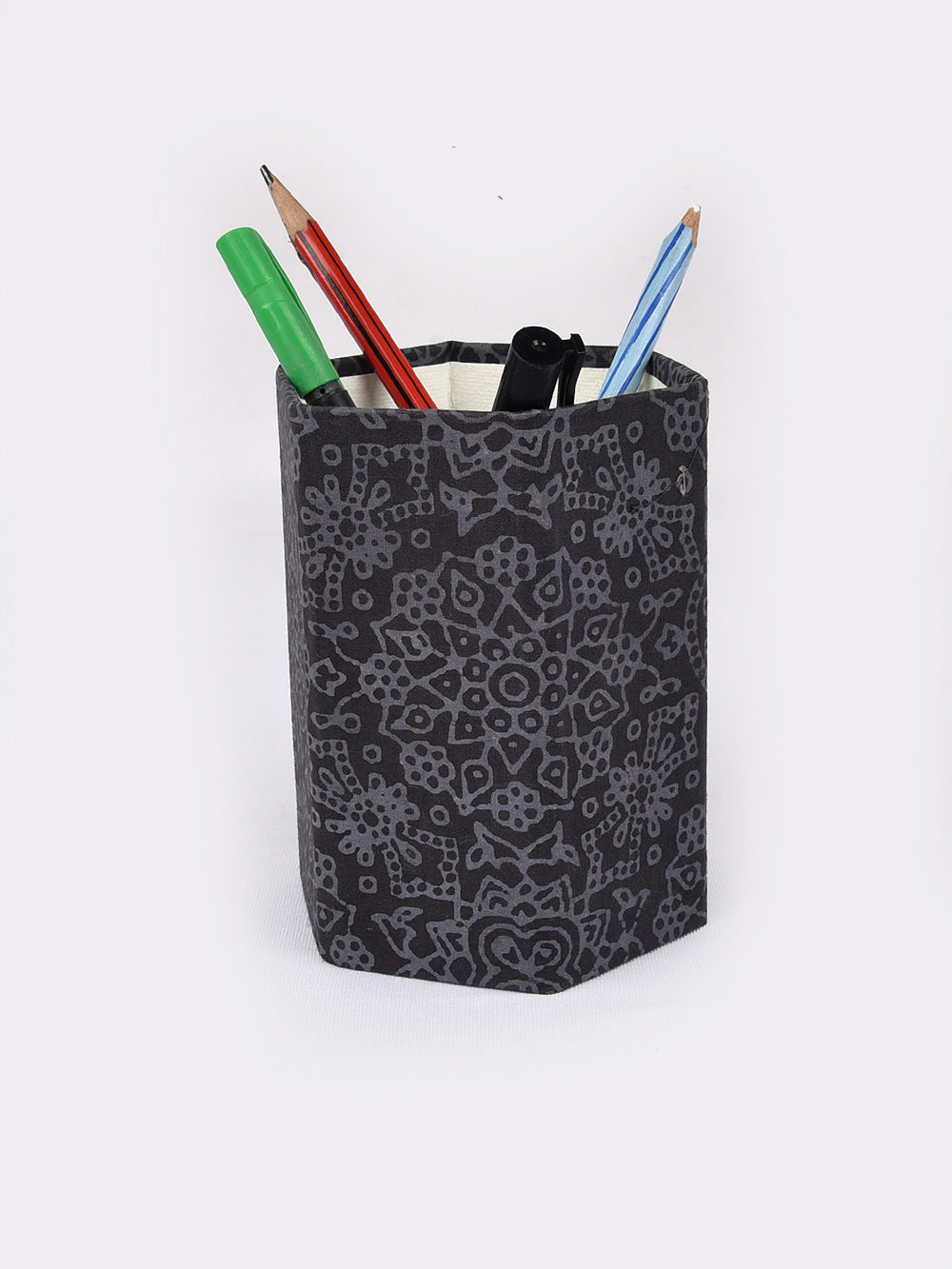 Mandala Hand Block Printed Foldable Pen Stand