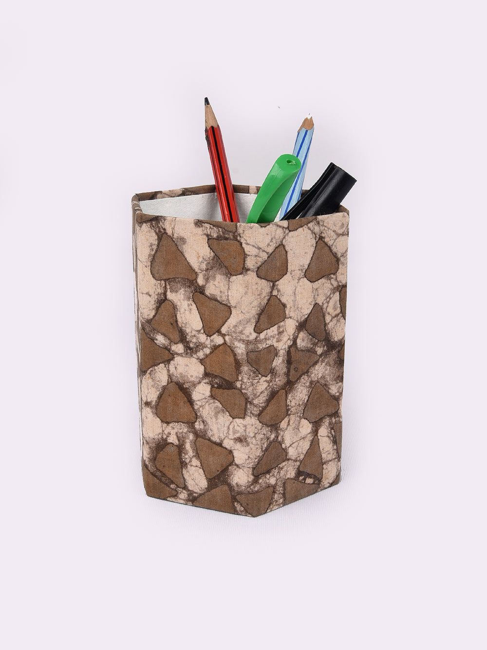 Daboo Mosaic Hand Block Printed Foldable Pen Stand