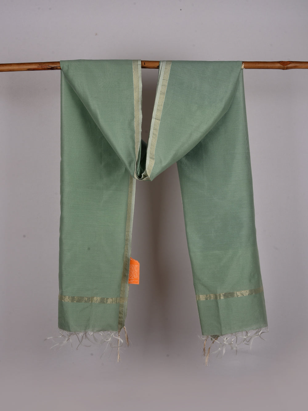 Minty Cross Yarn Dyed Pure Chanderi Dupatta