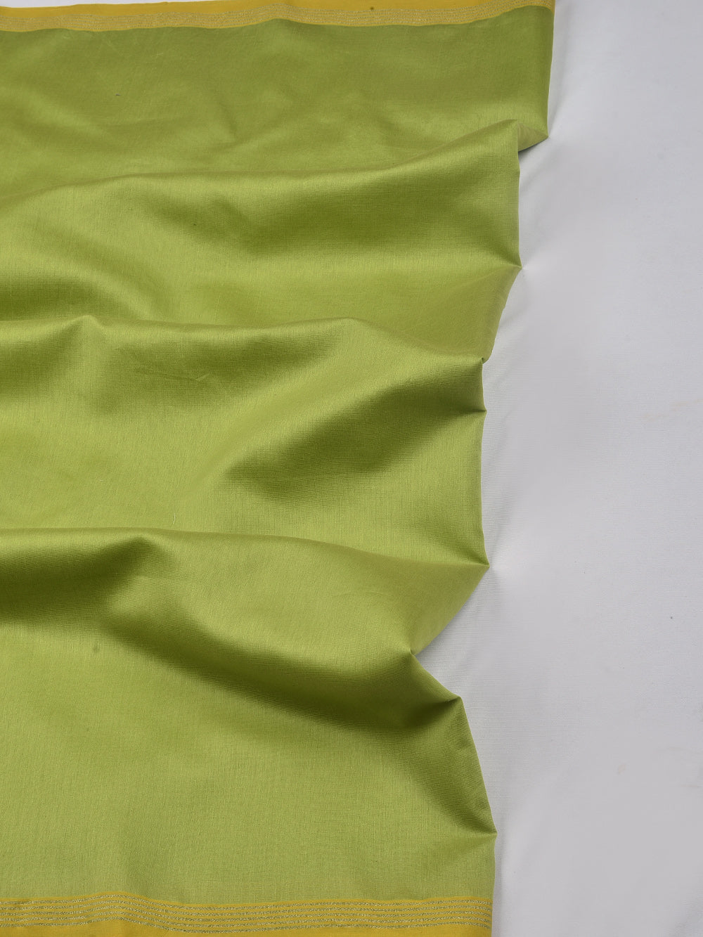 Lemon Green Cross Yarn Dyed Pure Chanderi Dupatta