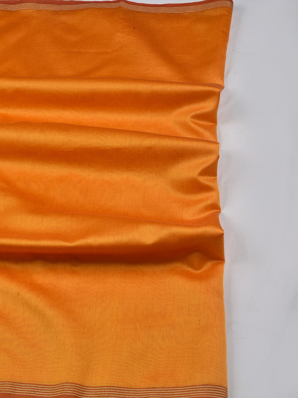 Tangerine Cross Yarn Dyed Pure Chanderi Dupatta
