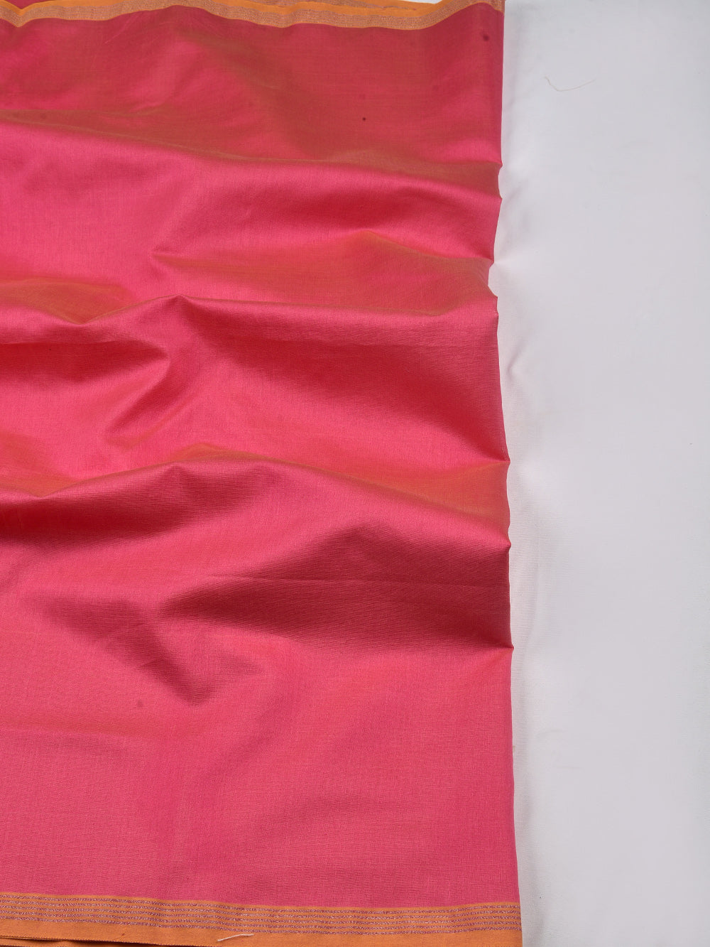 Rani Gulabi Cross Yarn Dyed Pure Chanderi Dupatta