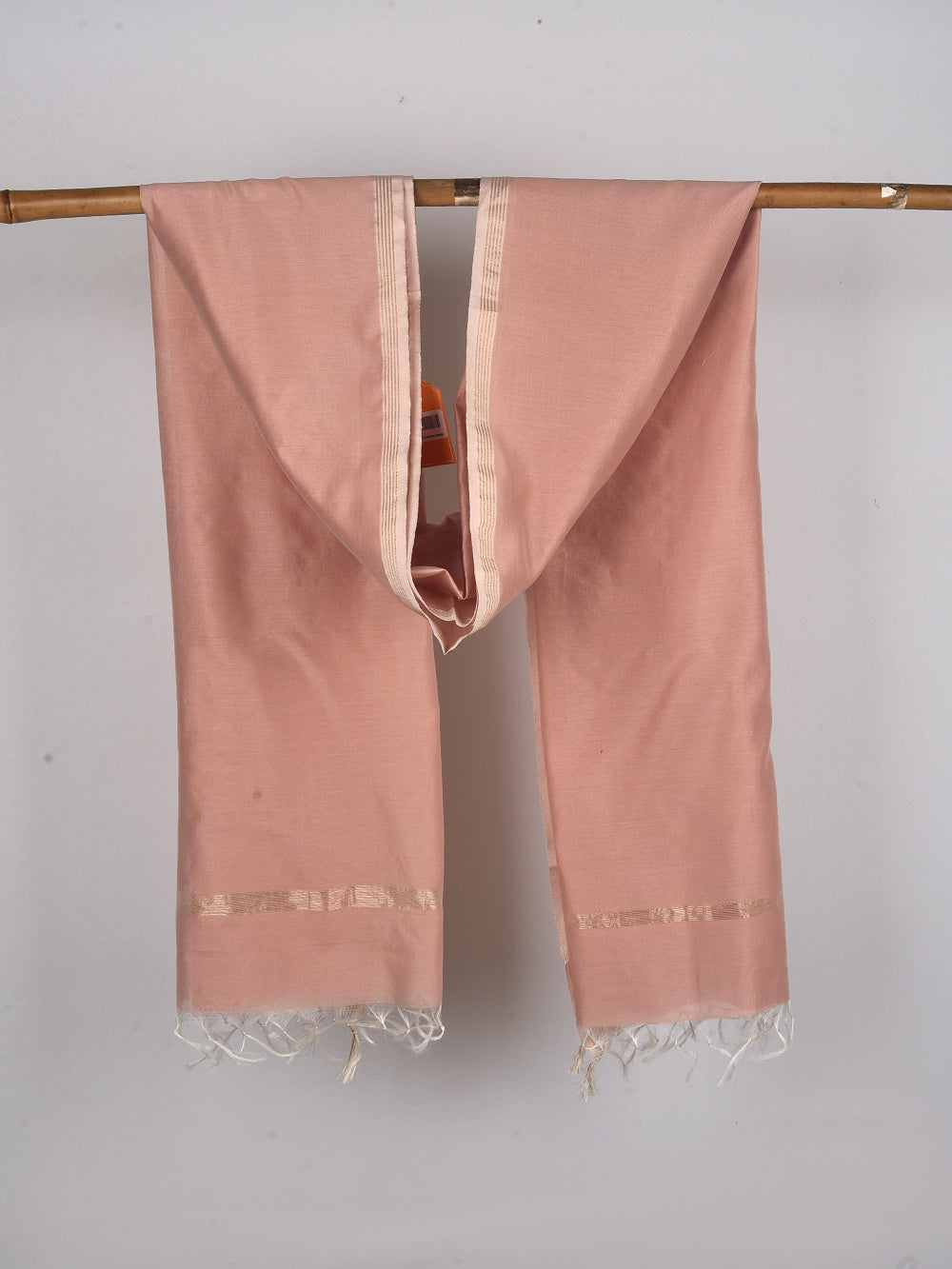 Pyaazi Cross Yarn Dyed Pure Chanderi Dupatta