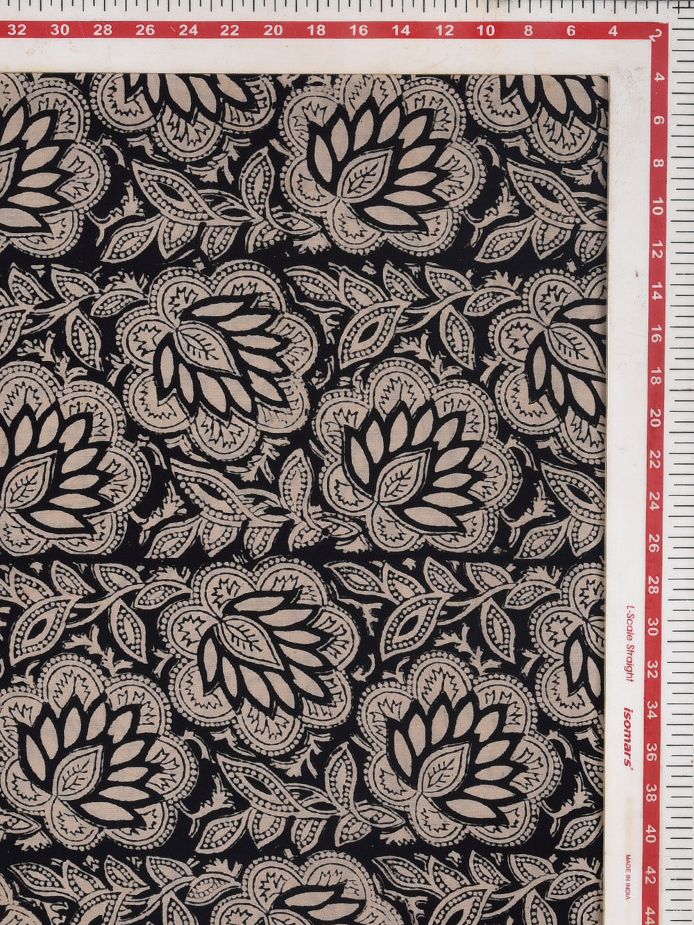 Bagru Black Jaal Cotton Cambric Fabric