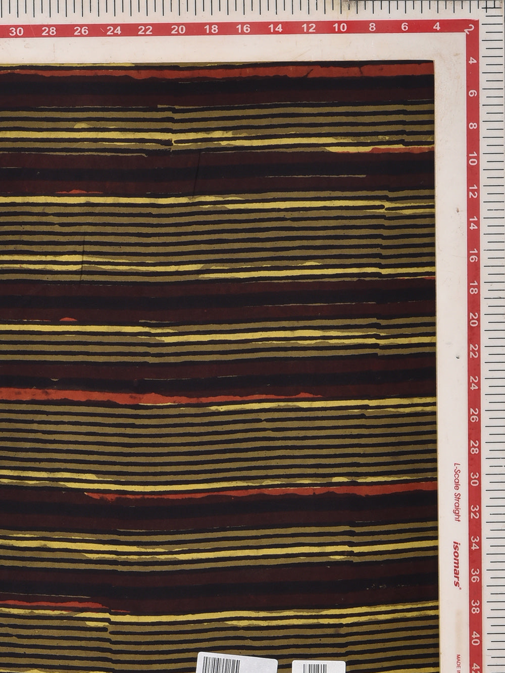 Stripes Hand Printed Modal Fabric