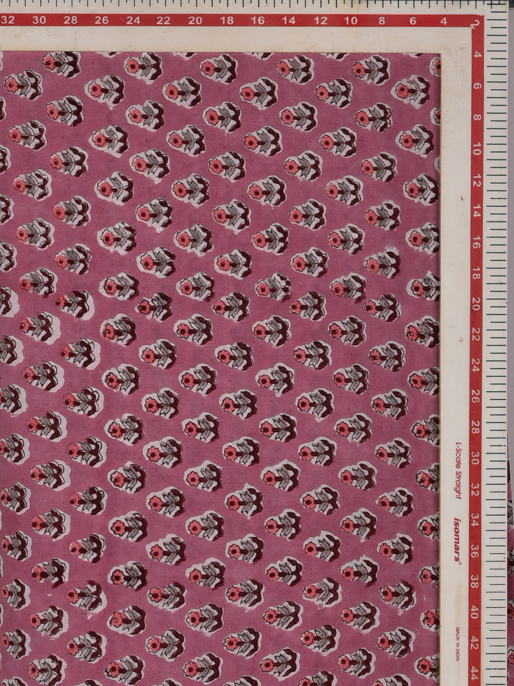 Plum Nanhi Booti Hand Printed Modal Fabric