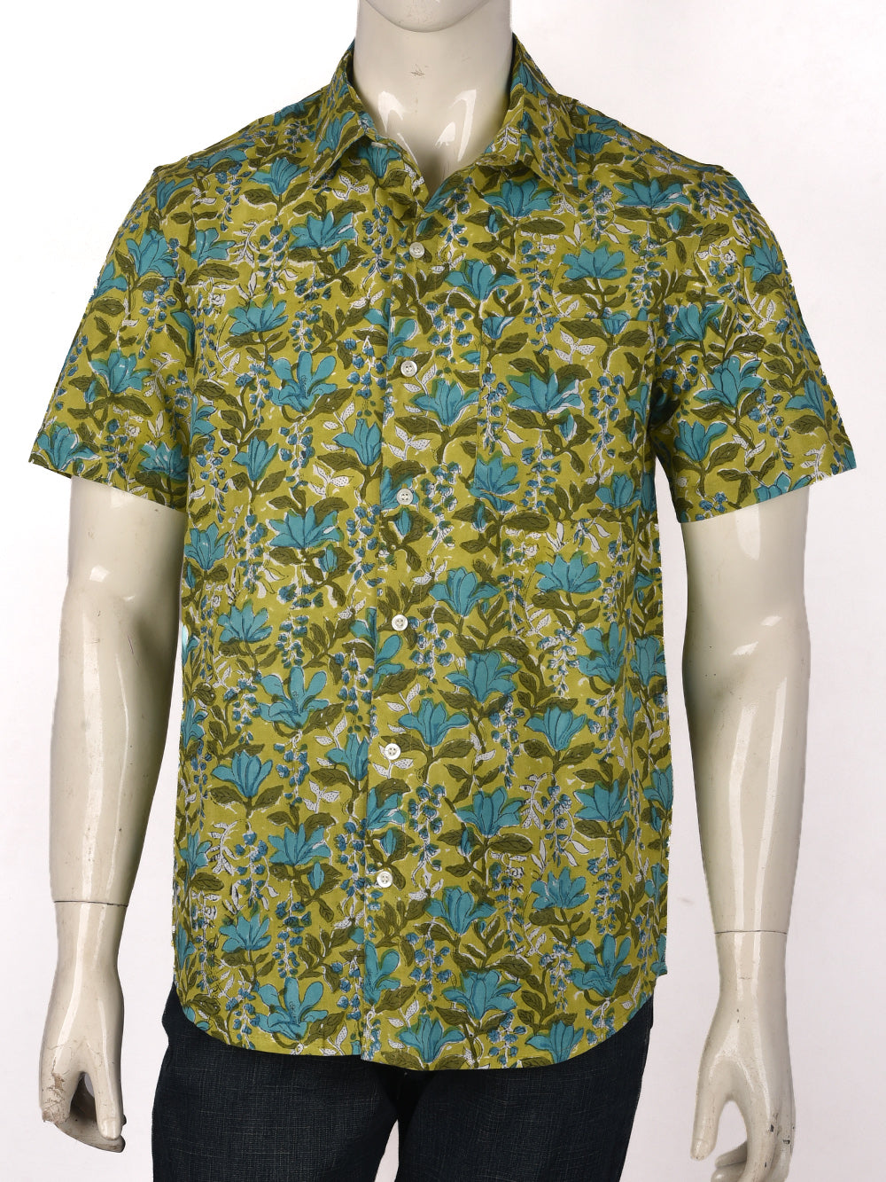Green Tulip Bagaan Cotton Mens Half Sleeve Shirts