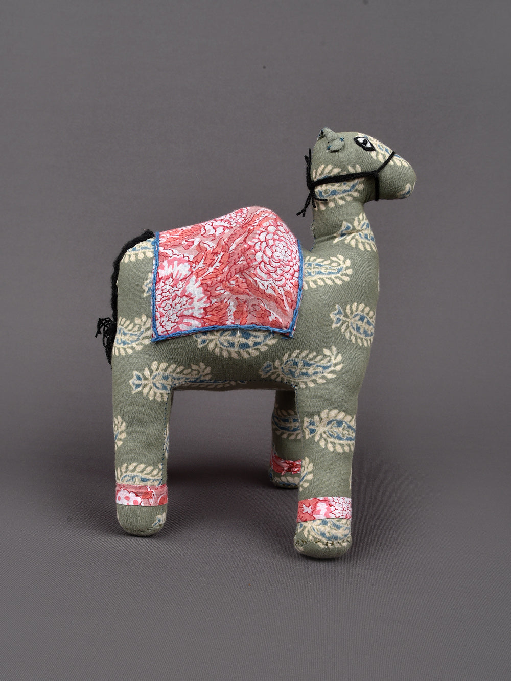Camel Hand Block Printed Fabric Soft Toy