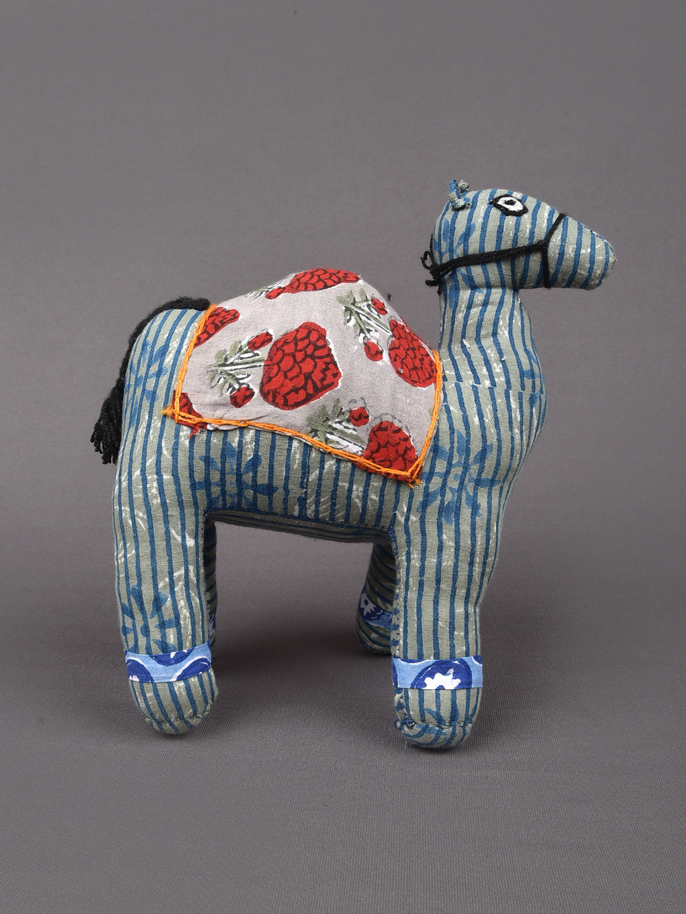 Camel Hand Block Printed Fabric Soft Toy