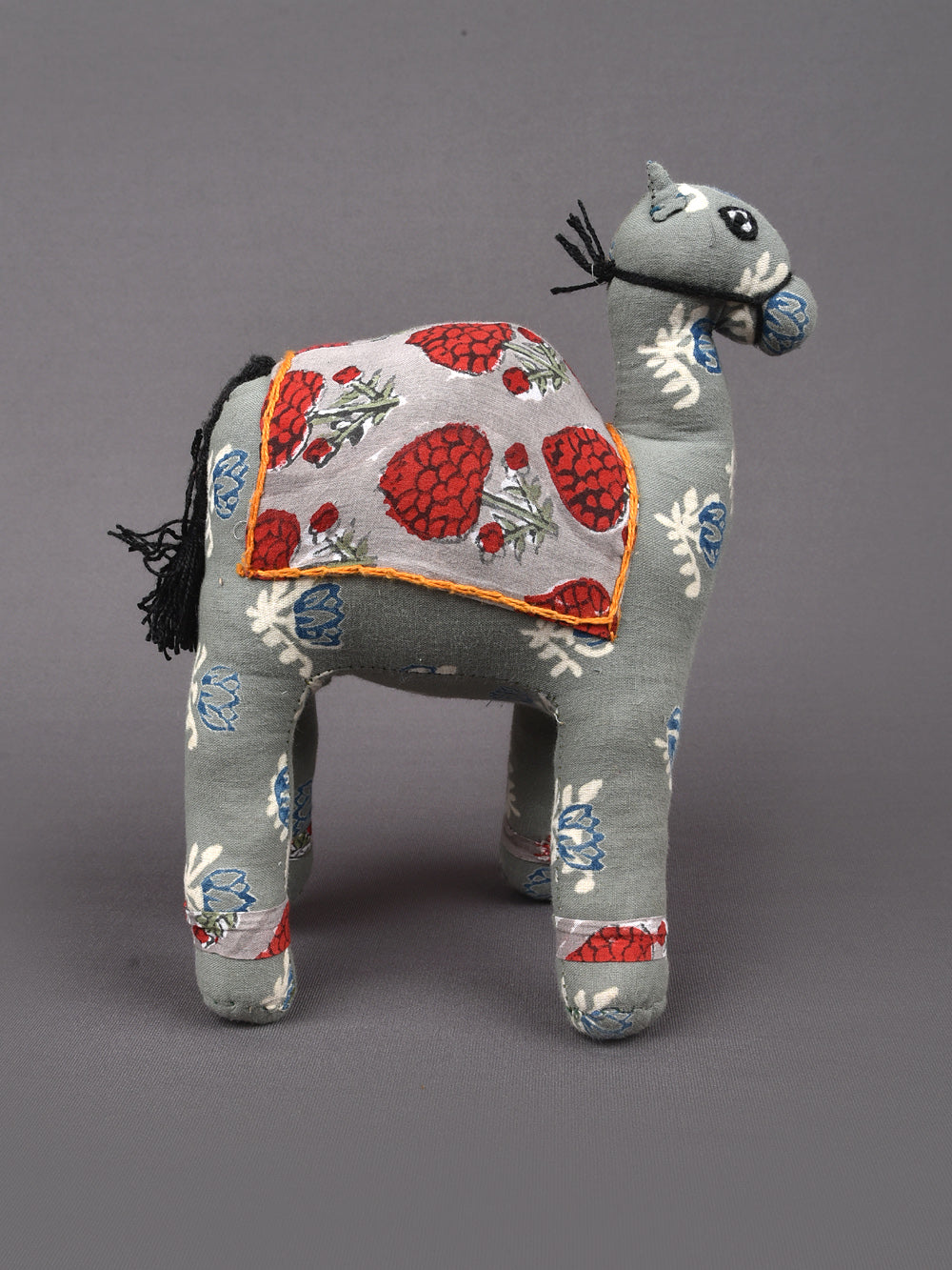 Camel Hand Block Printed Fabric Soft Toy