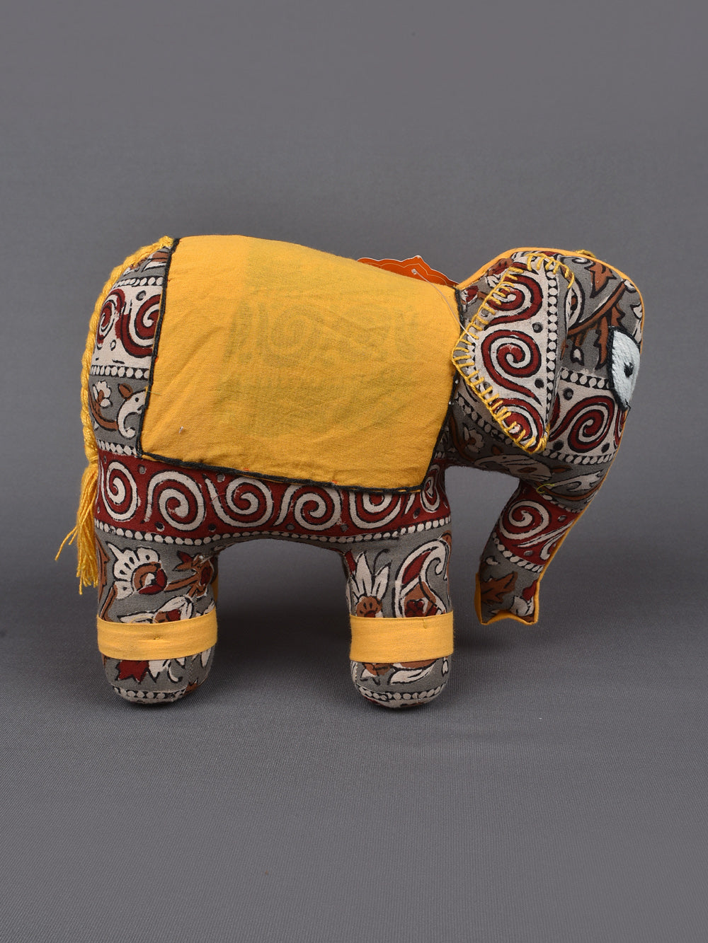 Elephant Hand Block Printed Fabric Soft Toy