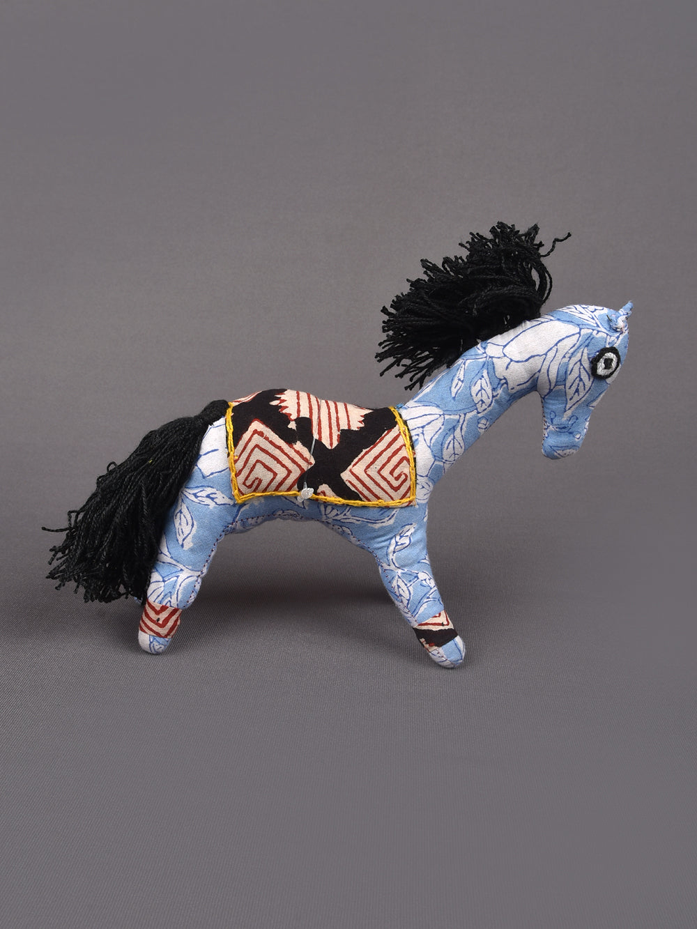 Pony Hand Block Printed Fabric Soft Toy