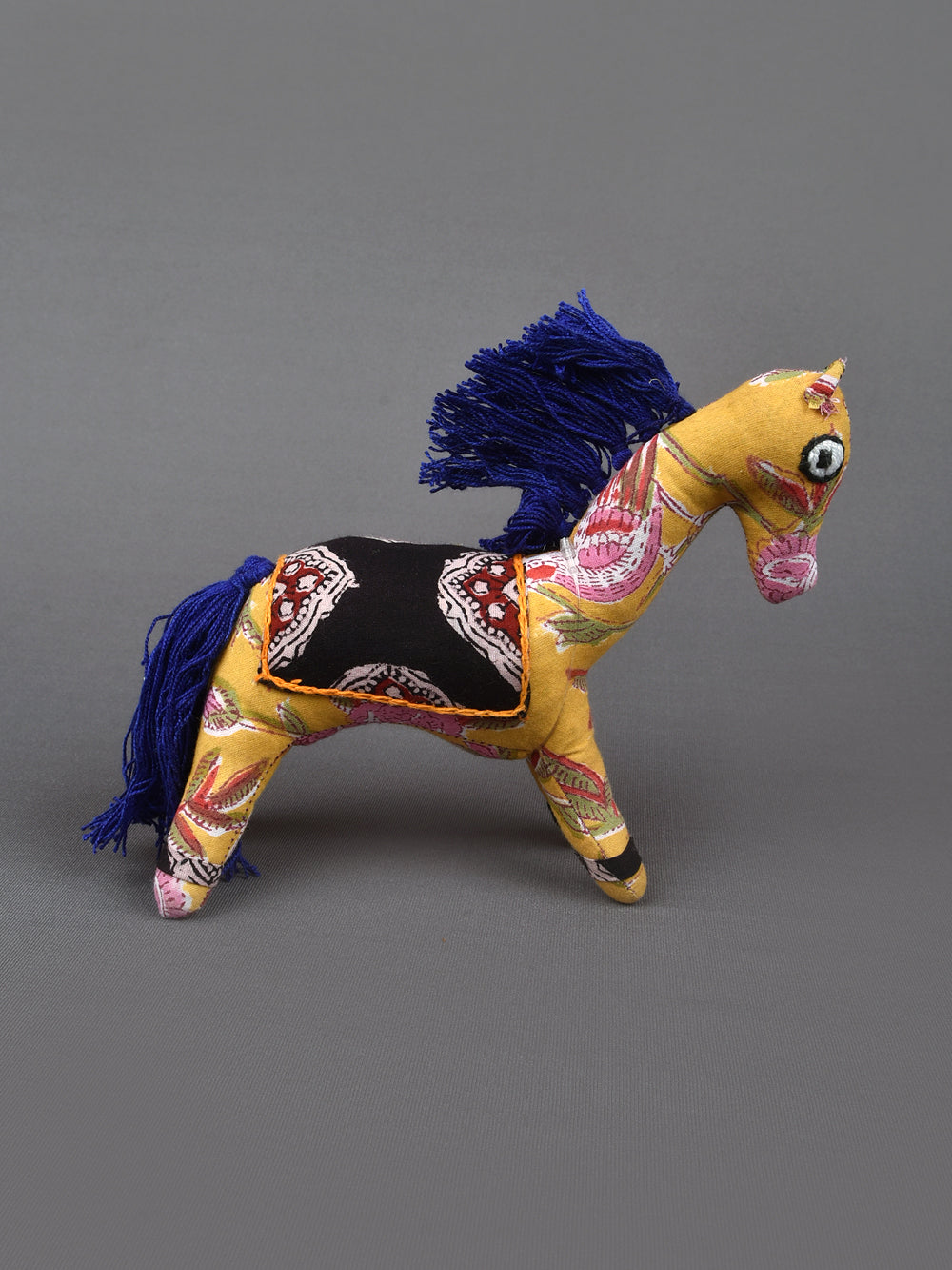 Pony Hand Block Printed Fabric Soft Toy