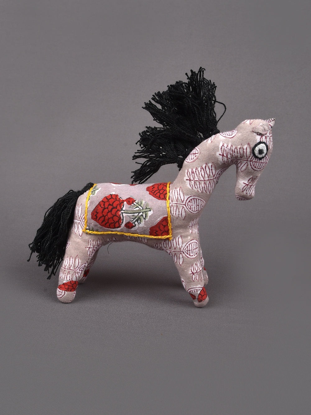 Pony Hand Block Printed Fabric Soft Toy