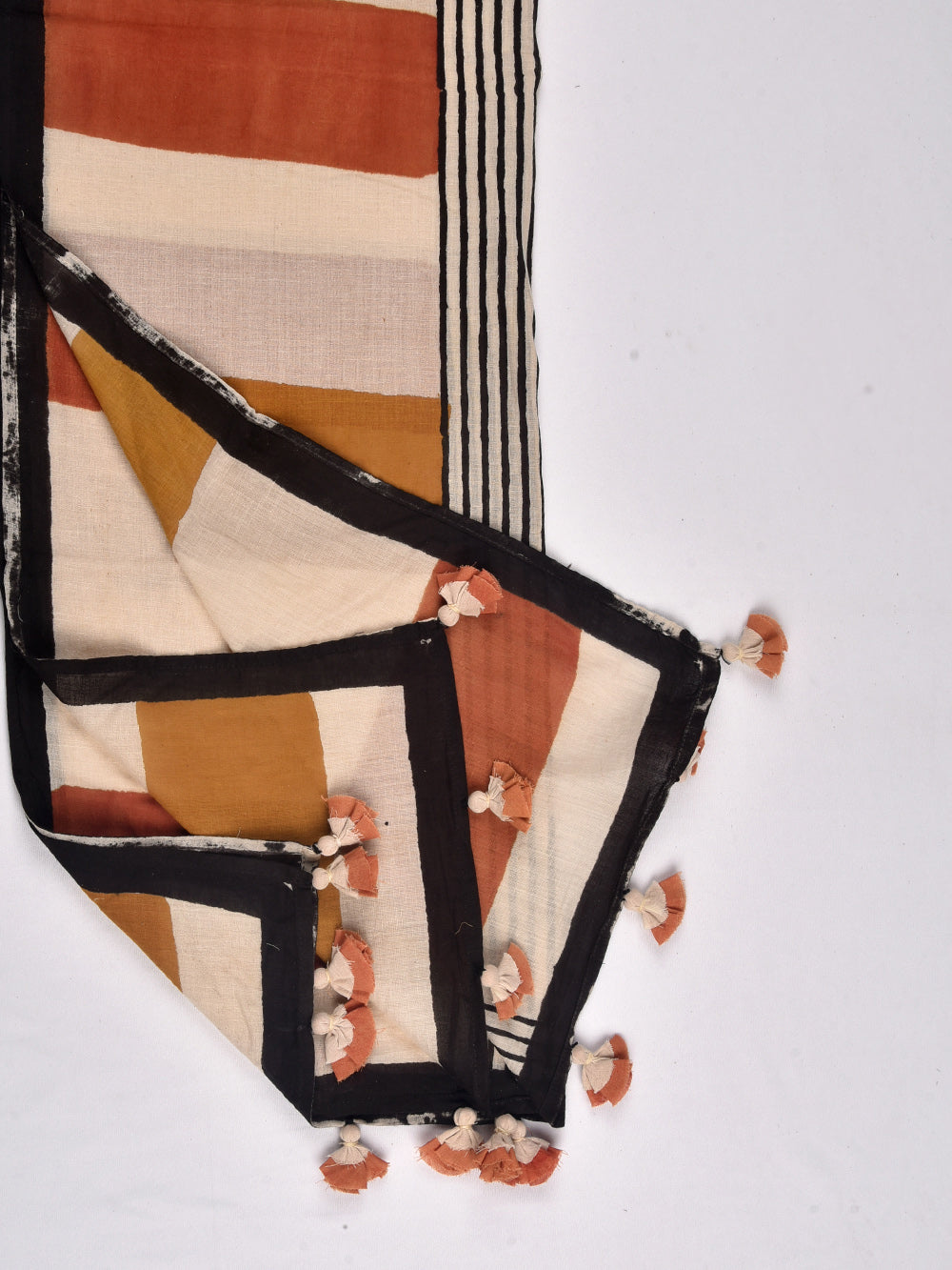 Bagru Bricks Cotton Voile Block Printed Stole