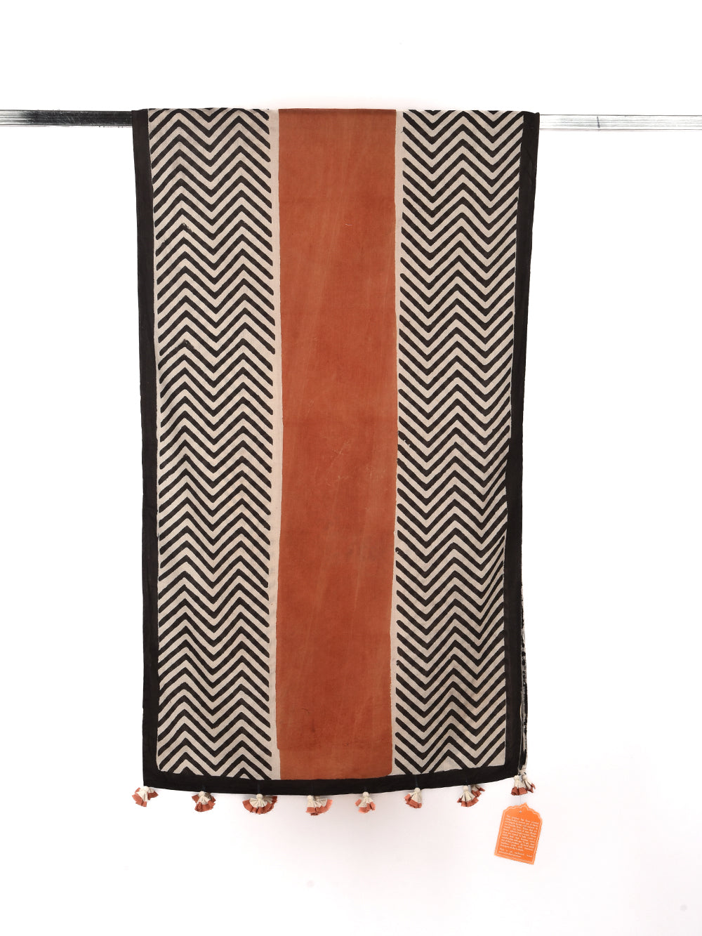 Bagru Arrows Cotton Voile Block Printed Stole