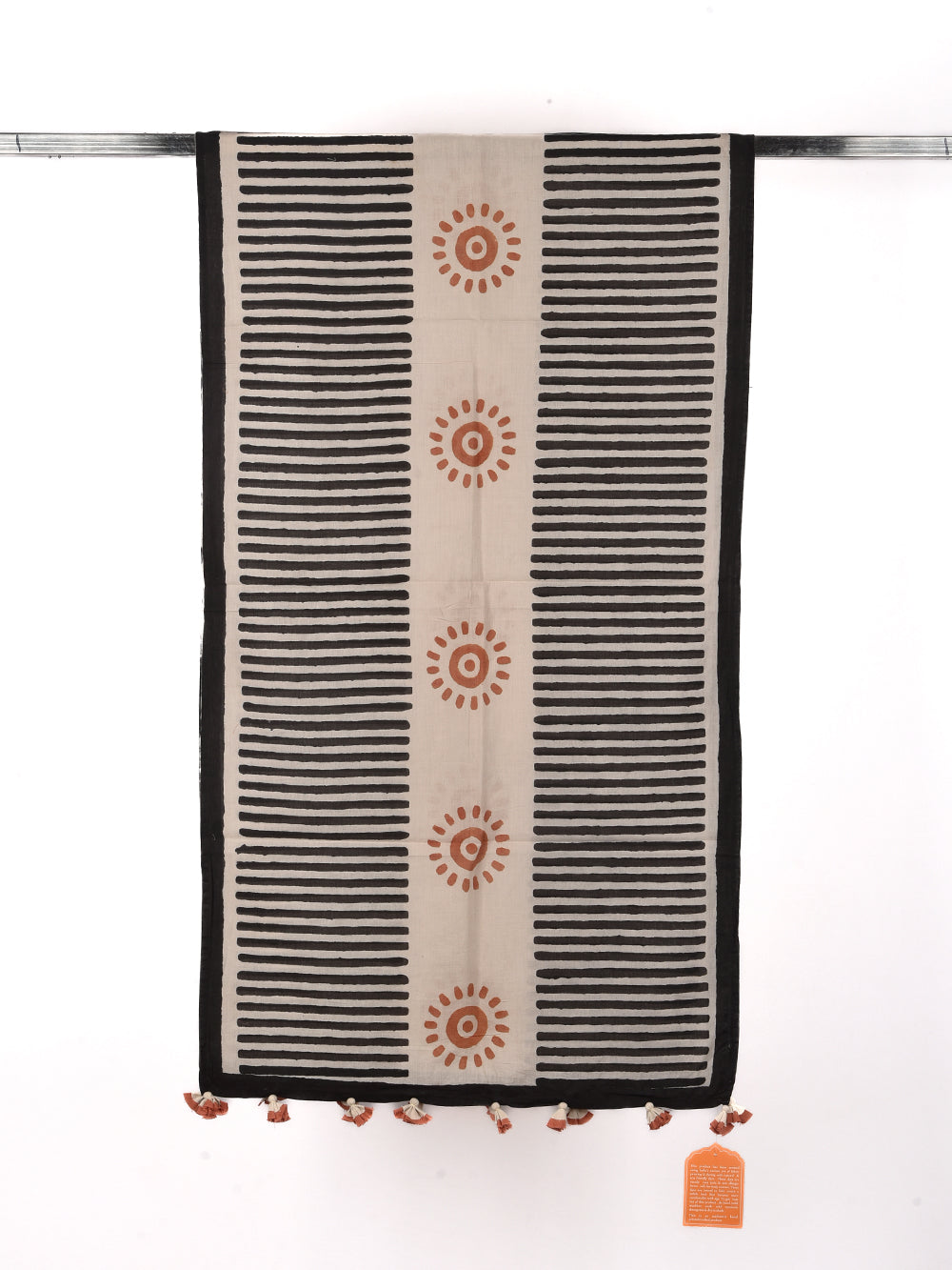 Bagru Sooraj Cotton Voile Block Printed Stole