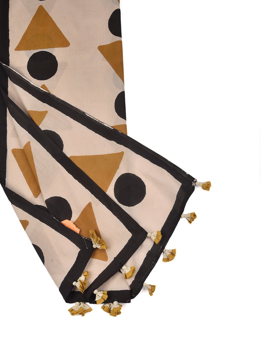 Bagru Ice Cream Cone Cotton Voile Block Printed Stole