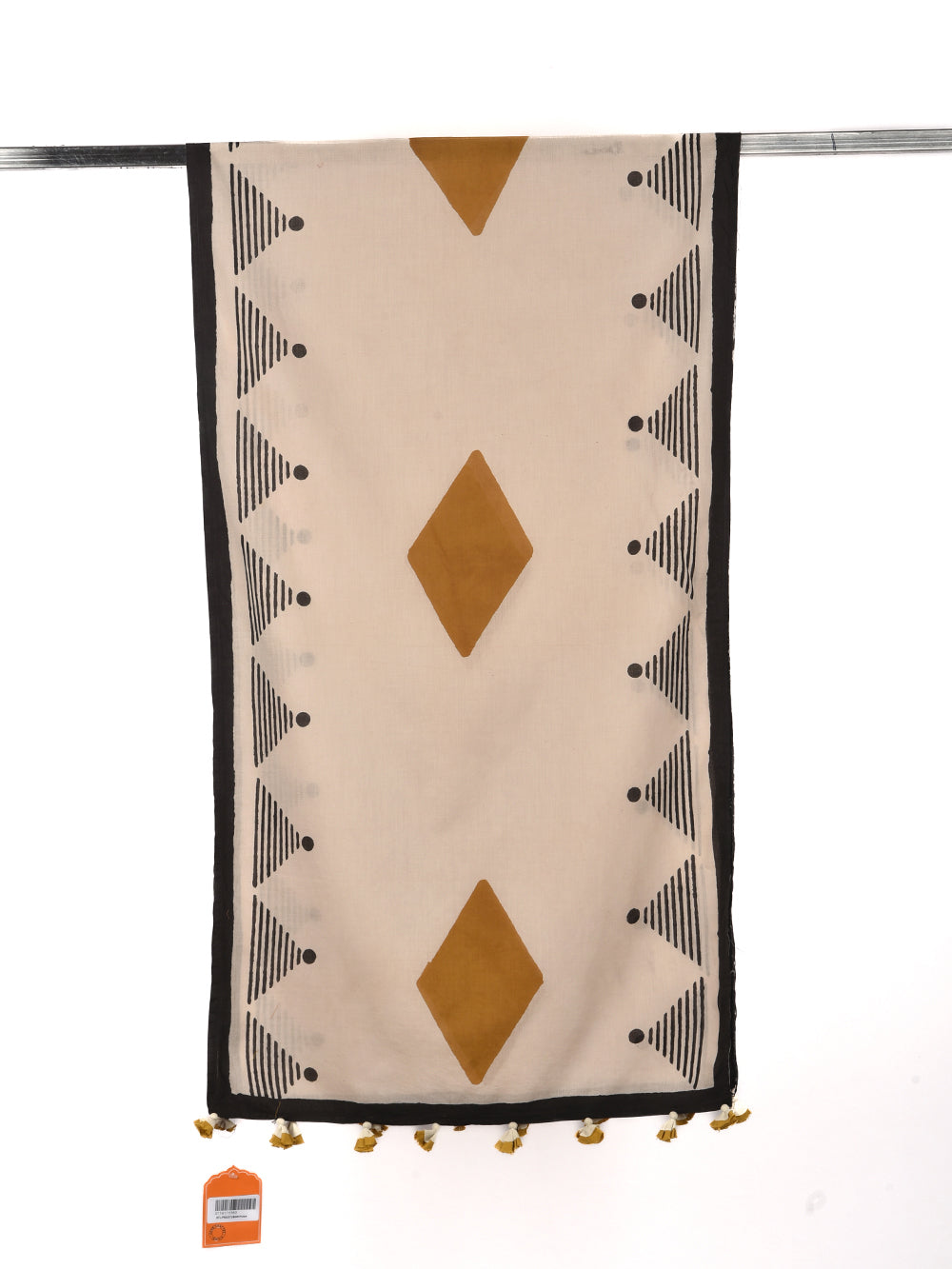 Bagru Pahaad Cotton Voile Block Printed Stole
