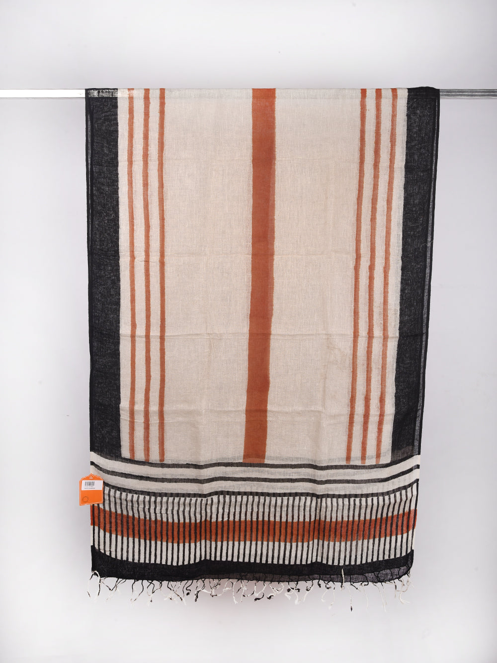 Bagru Seedhe Baat Hand Printed Pure Linen Dupatta