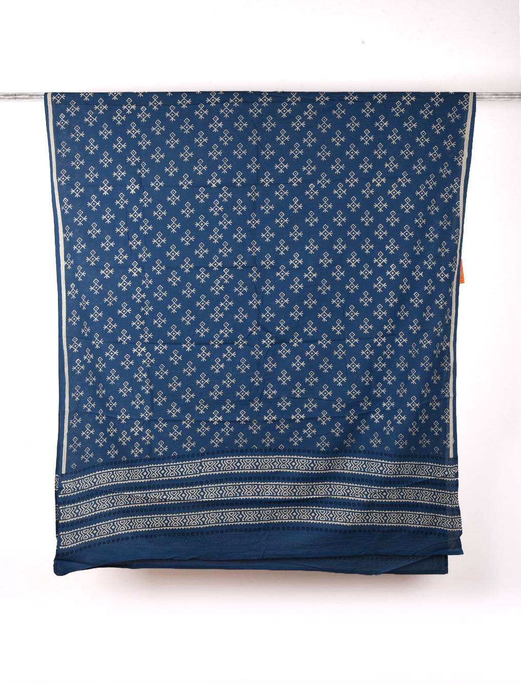 Indigo African Printed Cotton Dupatta