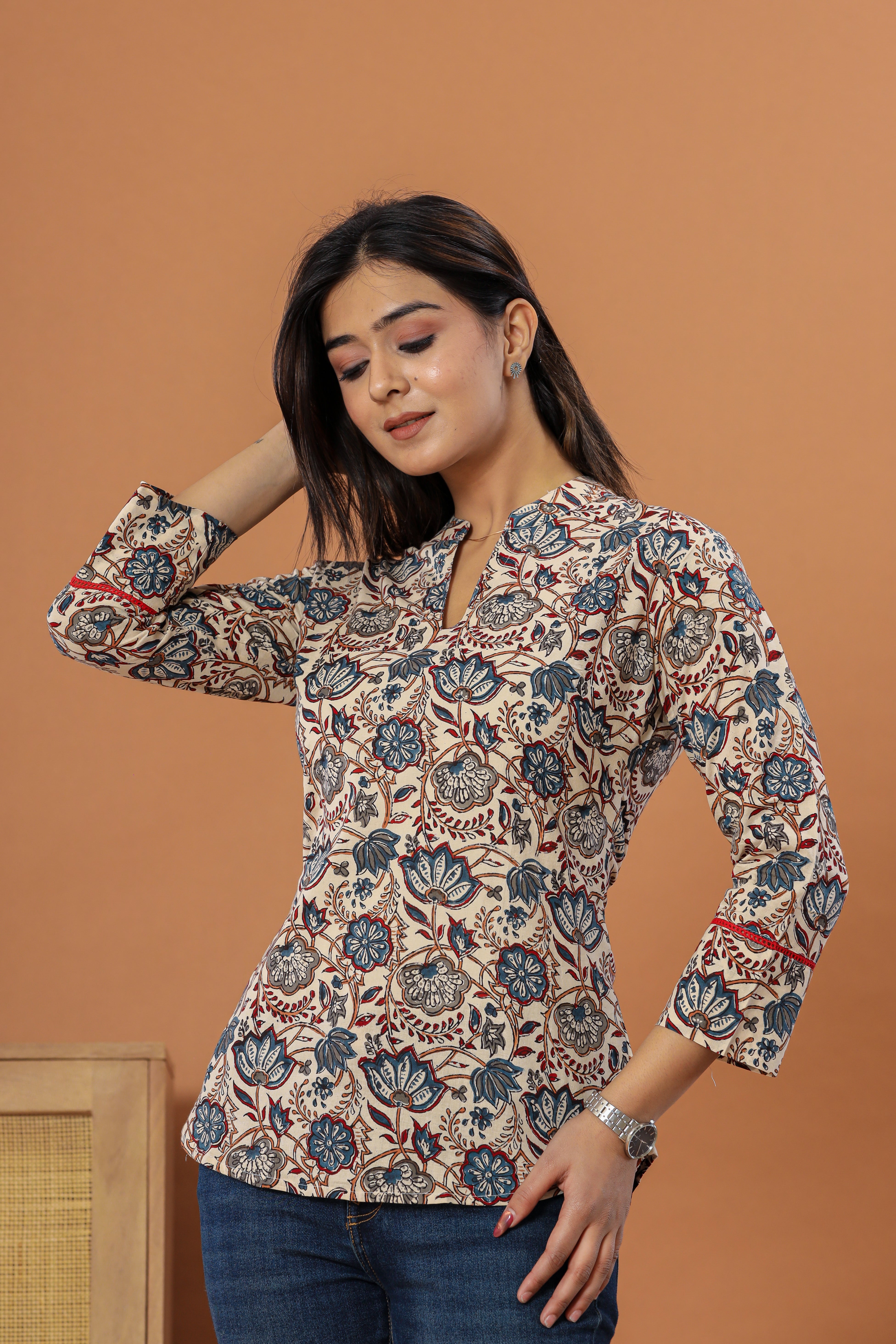 Chintz Hand Block Printed Womens Tops