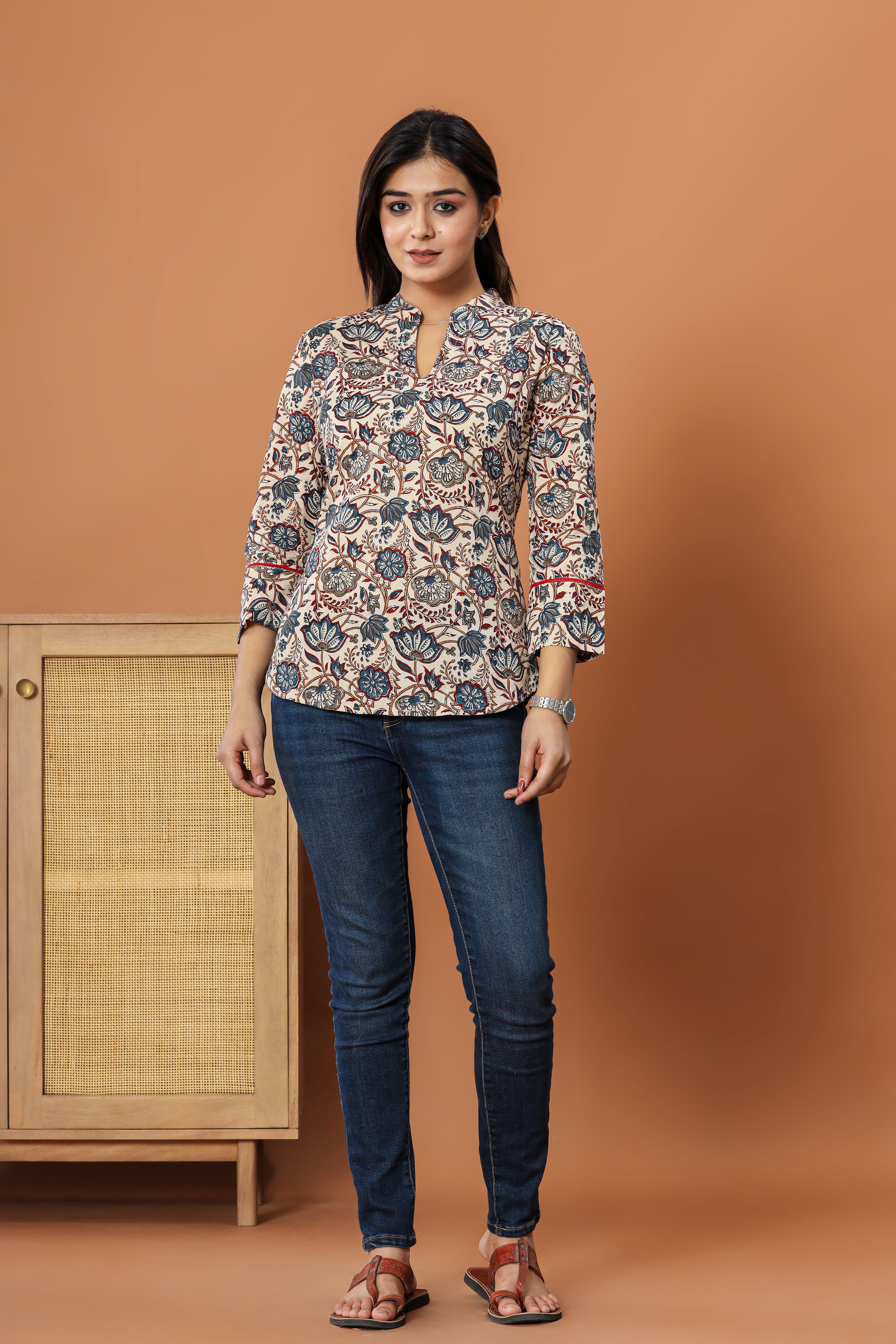 Chintz Hand Block Printed Womens Tops