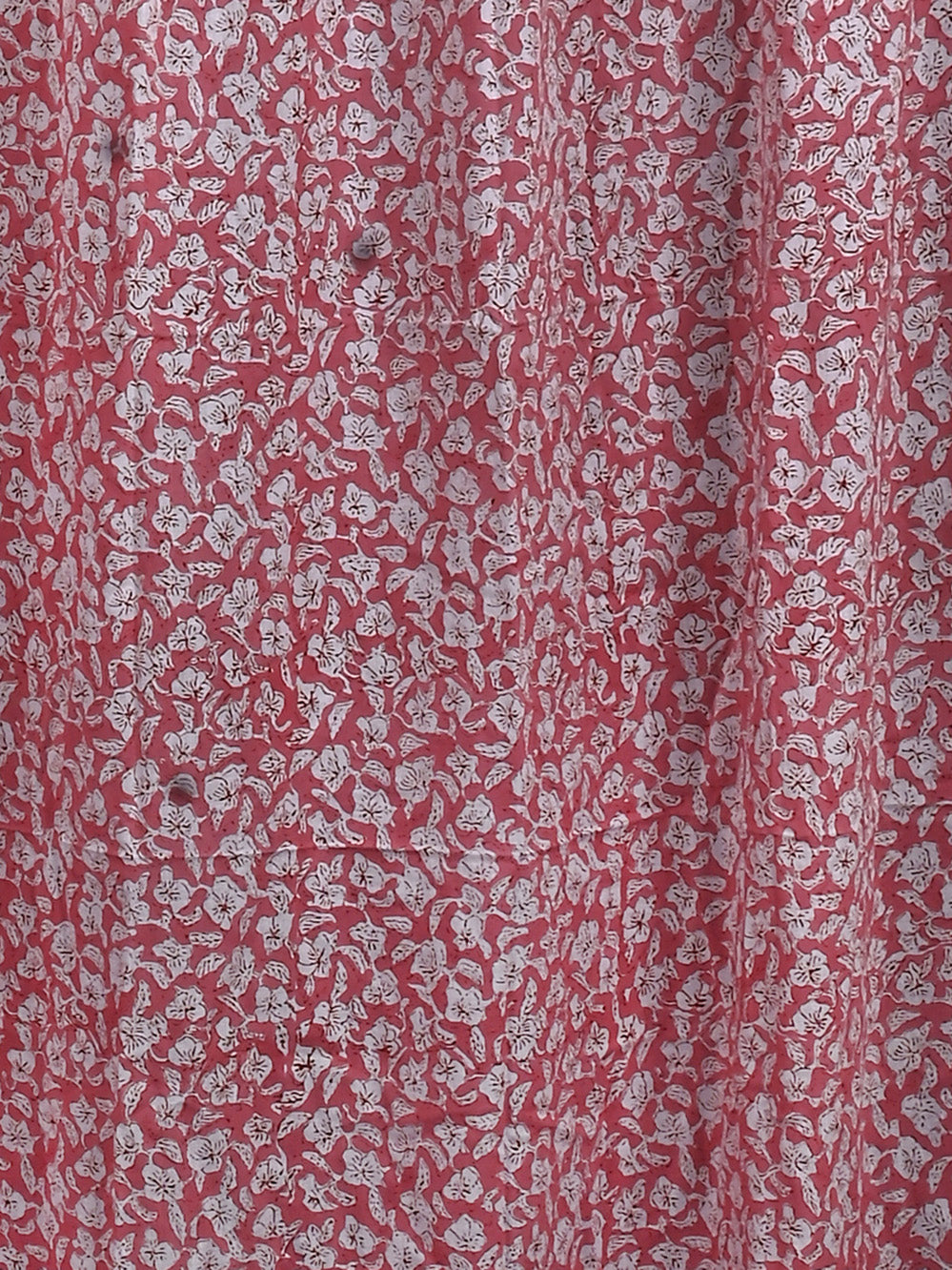 Hand Block Printed Gulabi Floral Cotton Curtain Set