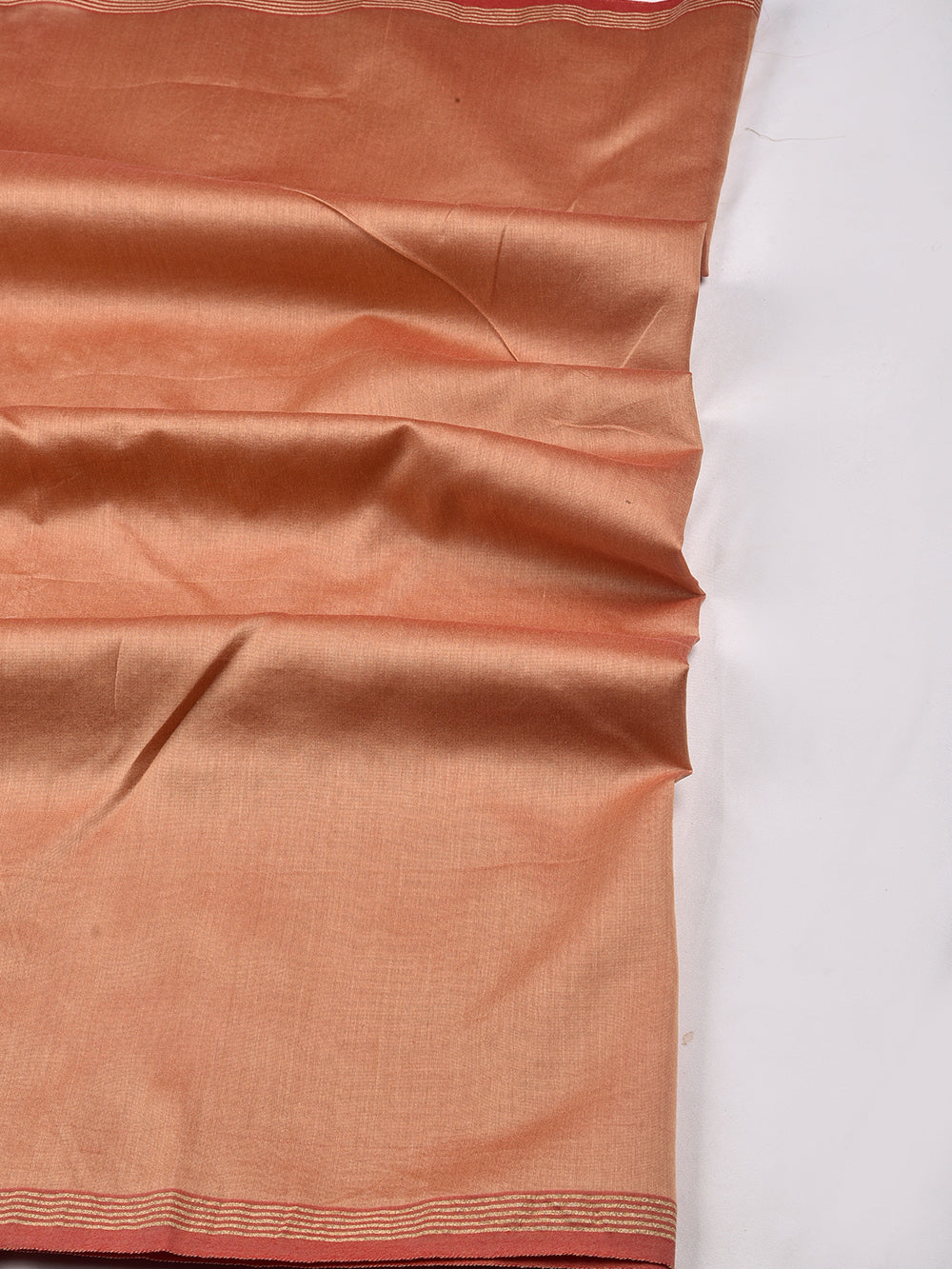 Tamba rang Cross Yarn Dyed Pure Chanderi Dupatta