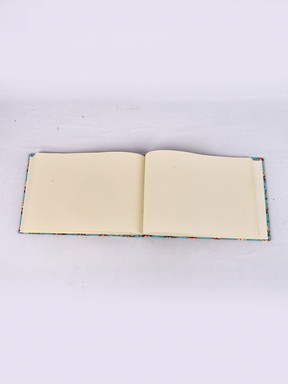 Sanganeri Aqua Handmade A4 Landscape Notebook
