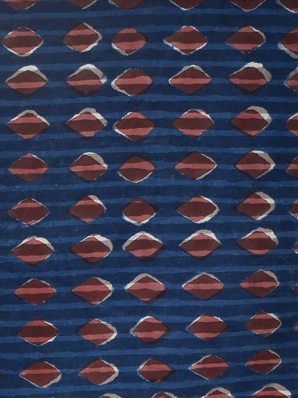 Daboo Indigo Grid Cotton Cambric Fabric
